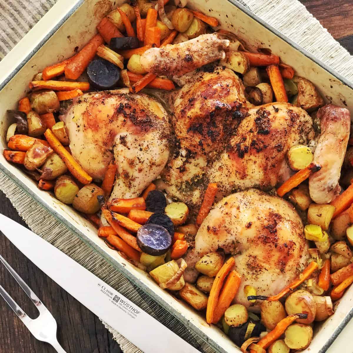 Roasted Garlic-y Chicken - Cooking With Coit