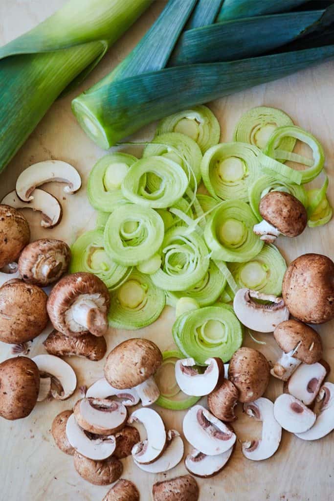 Creamy Mushroom and Leek Chicken Ingredients