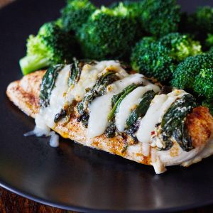 Spinach and Goat Cheese Stuffed Chicken