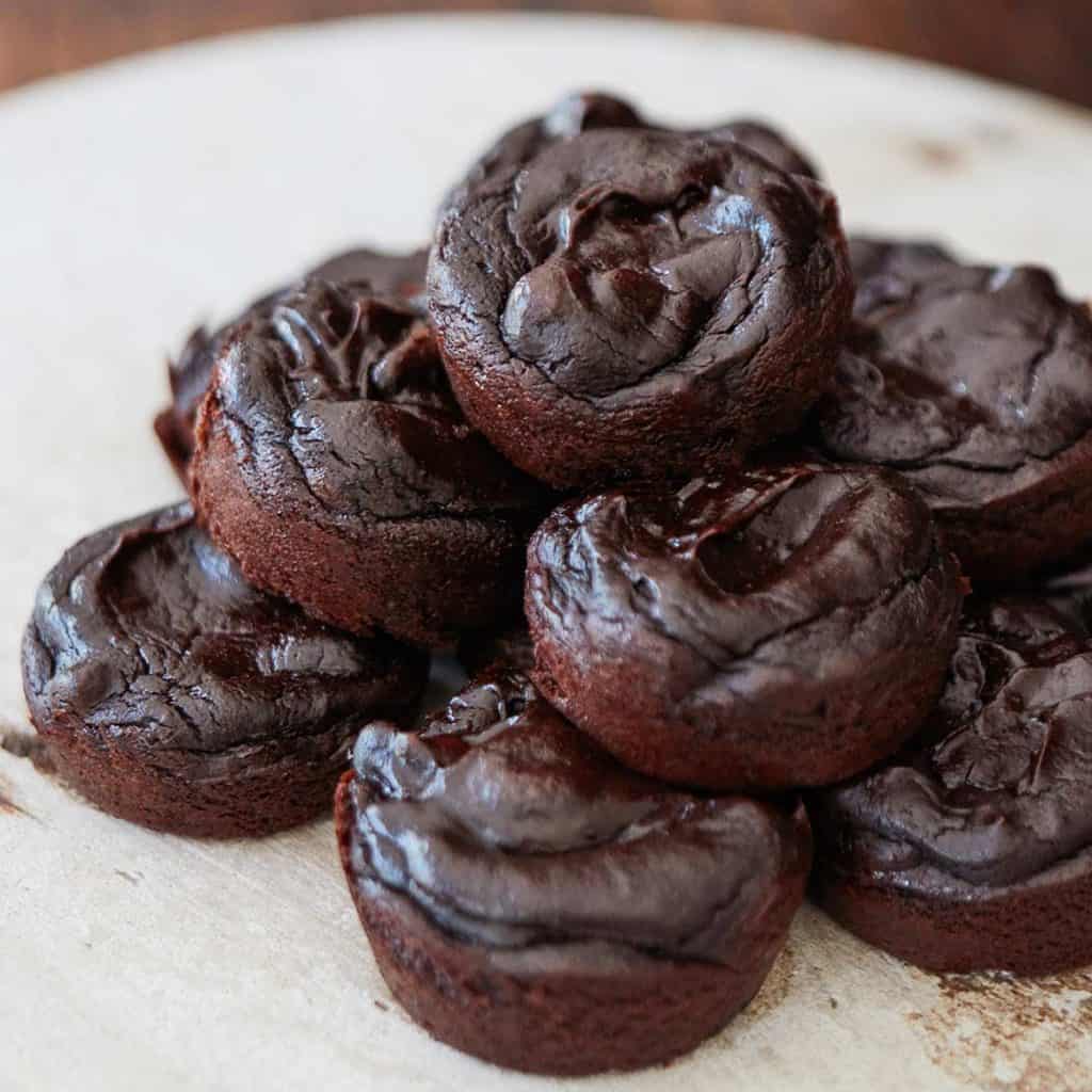 Avocado Brownie Cupcakes