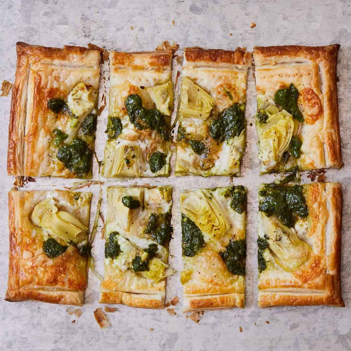 Artichoke Pesto Brie Tart Appetizer Cooking With Coit