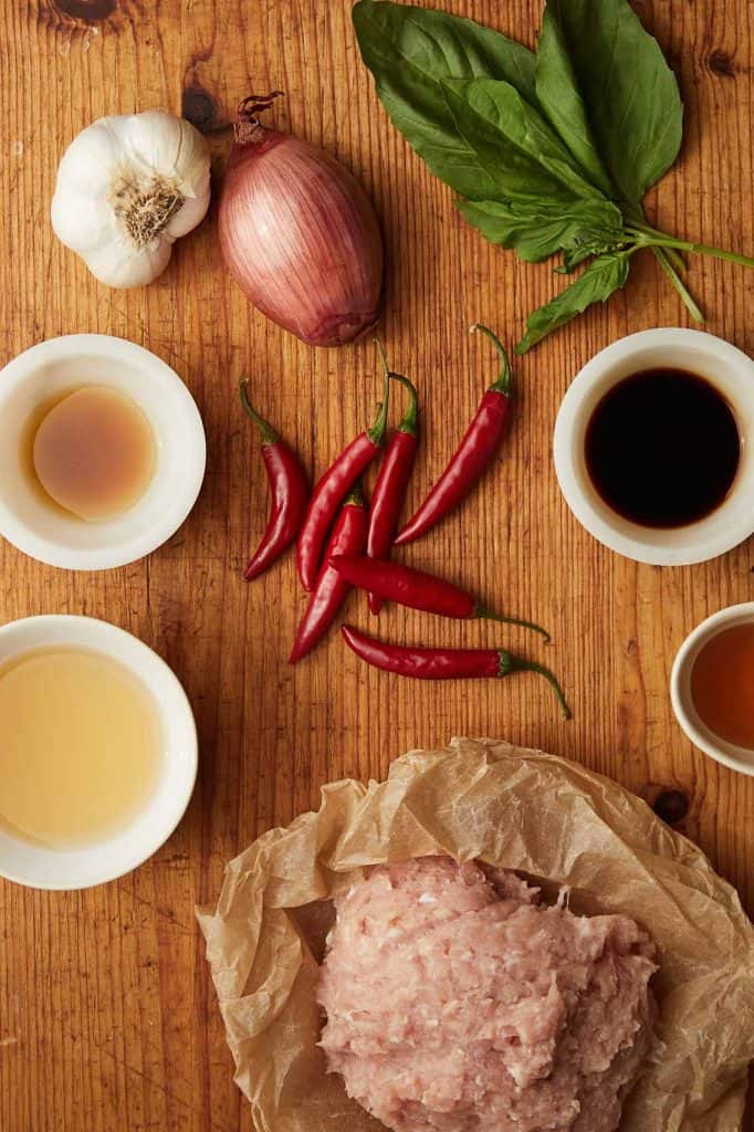 Thai Basil Chicken Ingredients