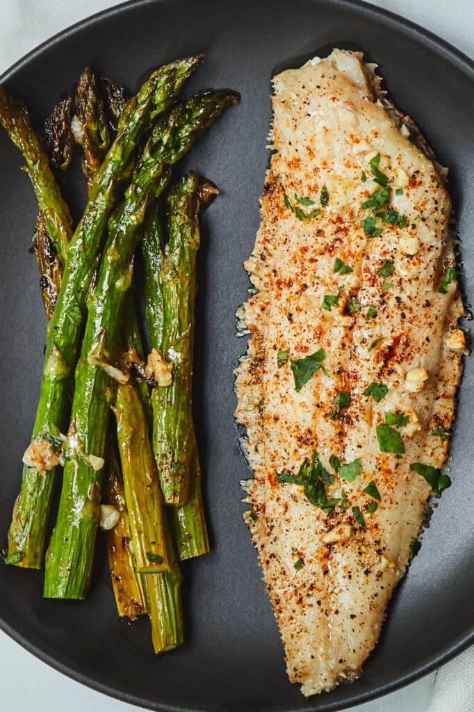 Sheet Pan Lemon Garlic Sole with Asparagus Cooking With Coit