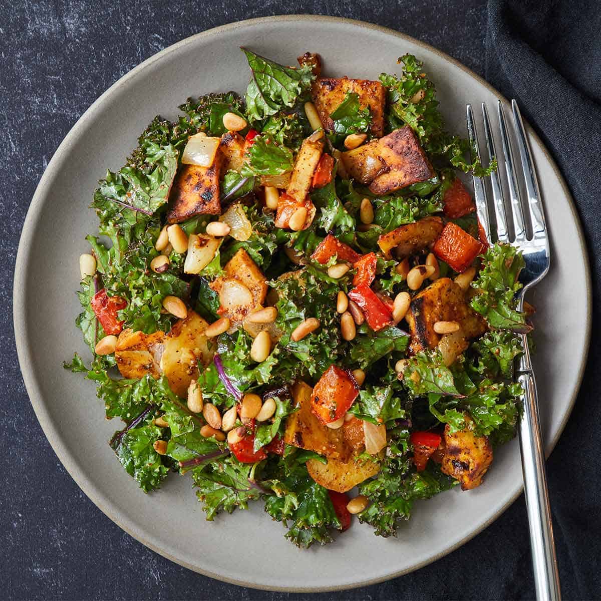 Sweet Potato and Kale Salad - Cooking With Coit