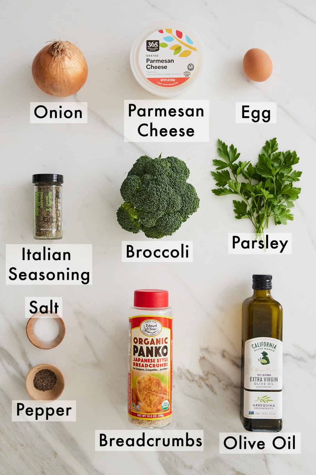Ingredients needed to make healthy tater tots.
