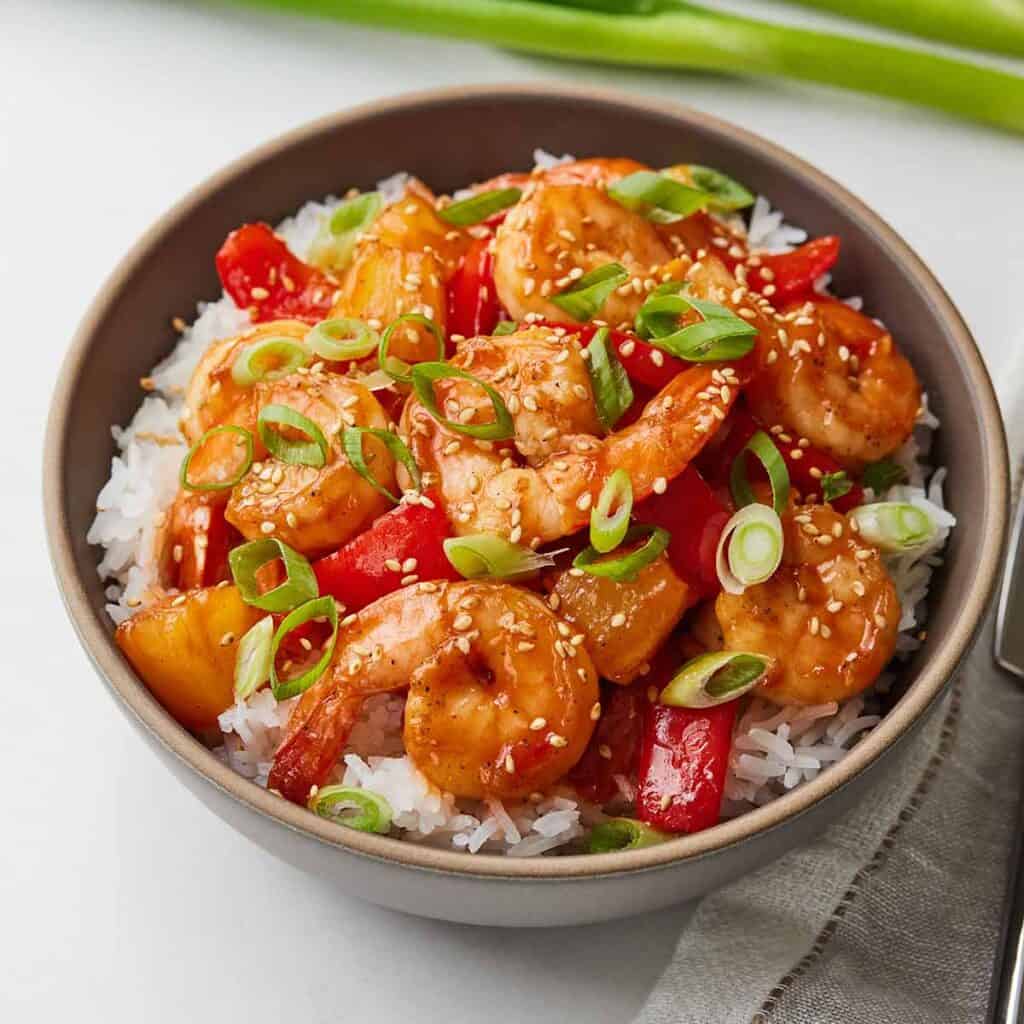 Sweet and Sour Shrimp - Cooking With Coit