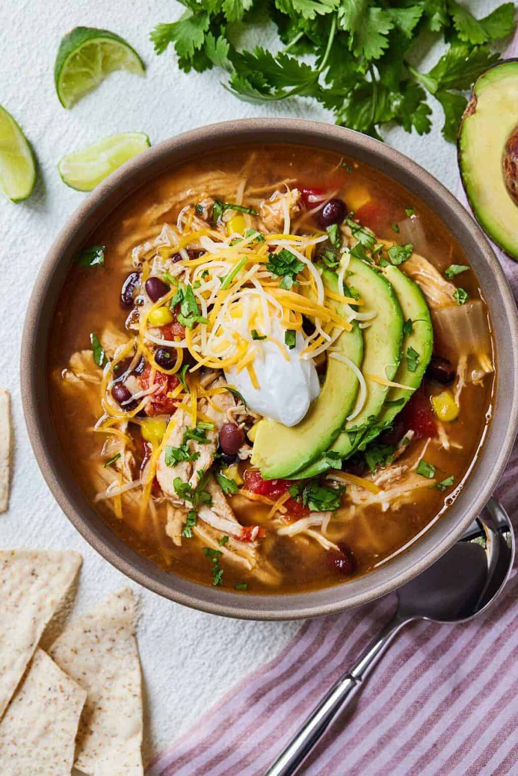 Instant Pot Chicken Tortilla Soup - Cooking With Coit