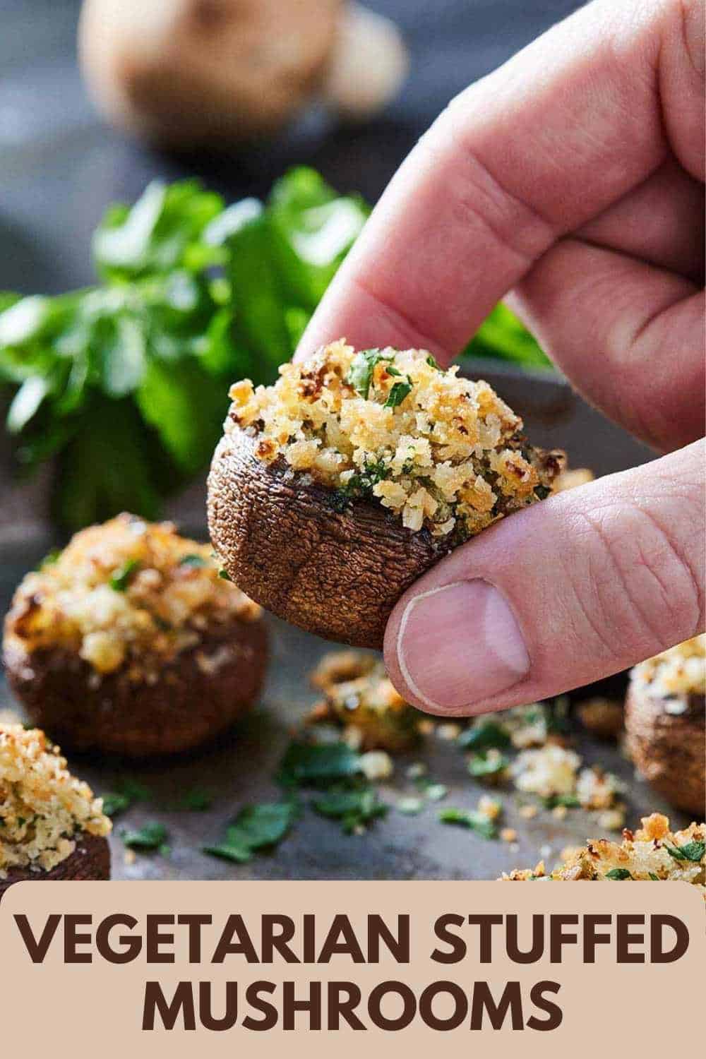 Vegetarian Stuffed Mushrooms - Cooking With Coit