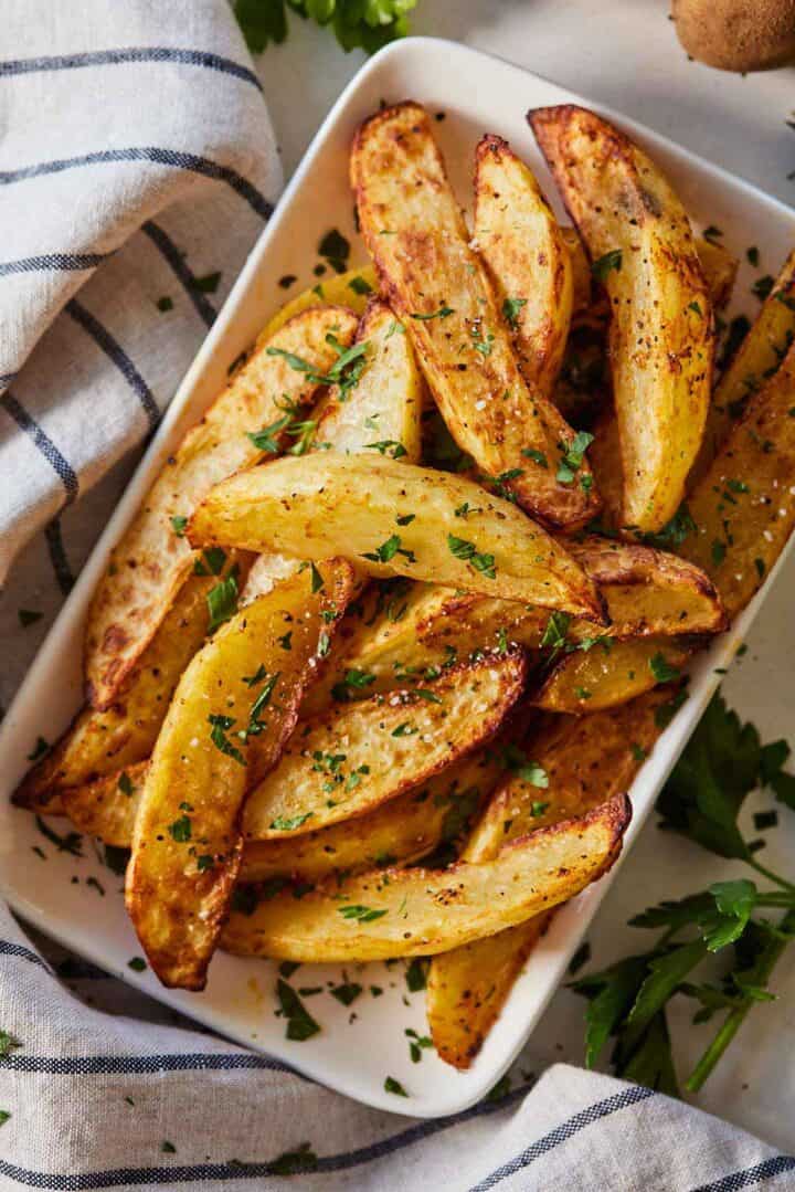 Air Fryer Potato Wedges - Cooking With Coit