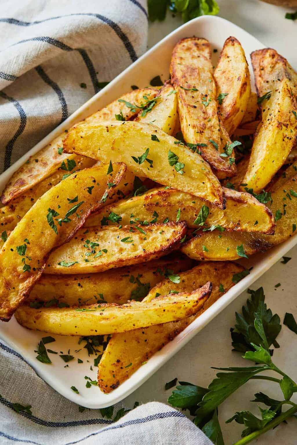 Air Fryer Potato Wedges - Cooking With Coit