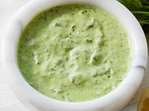 green goddess dressing dried herbs Mayoral Girls Pistachio Chiffon Polka Dot Frill Dress main image 1