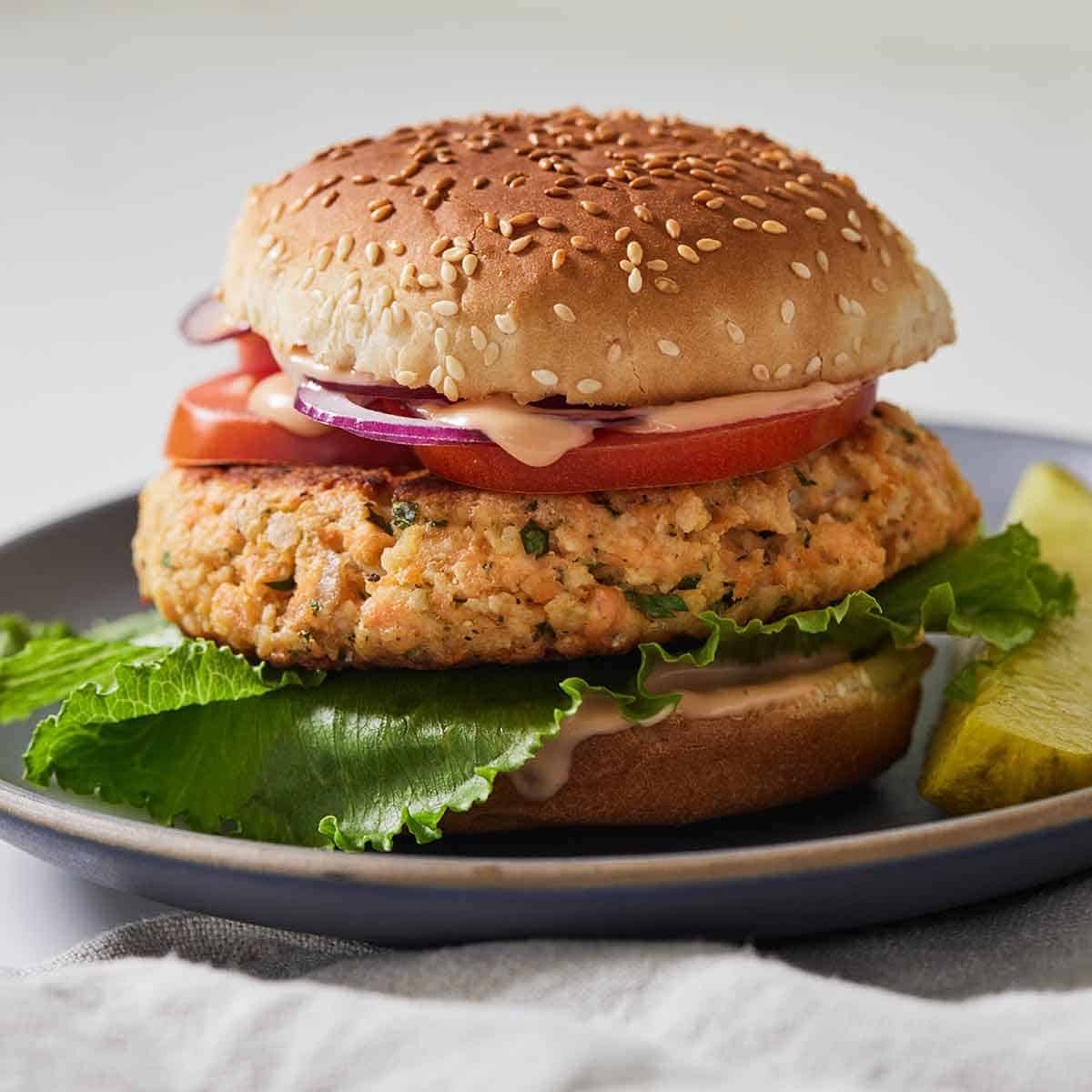 Quick and Easy Salmon Burger Recipe - Midwest Foodie