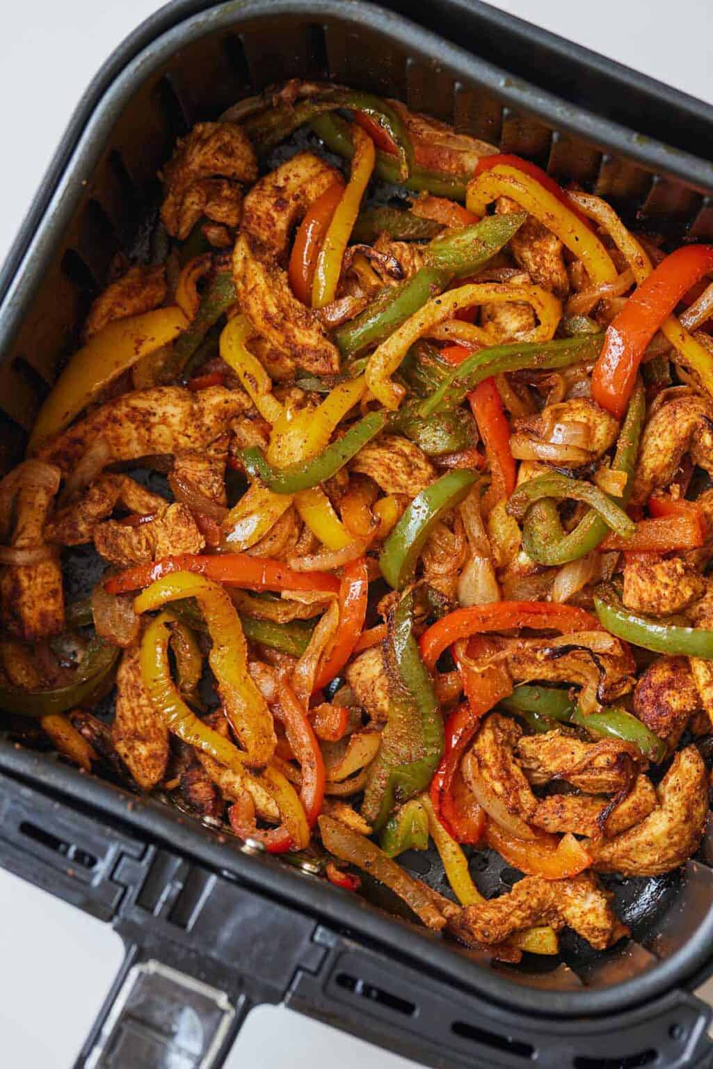 Air Fryer Chicken Fajitas - Cooking With Coit