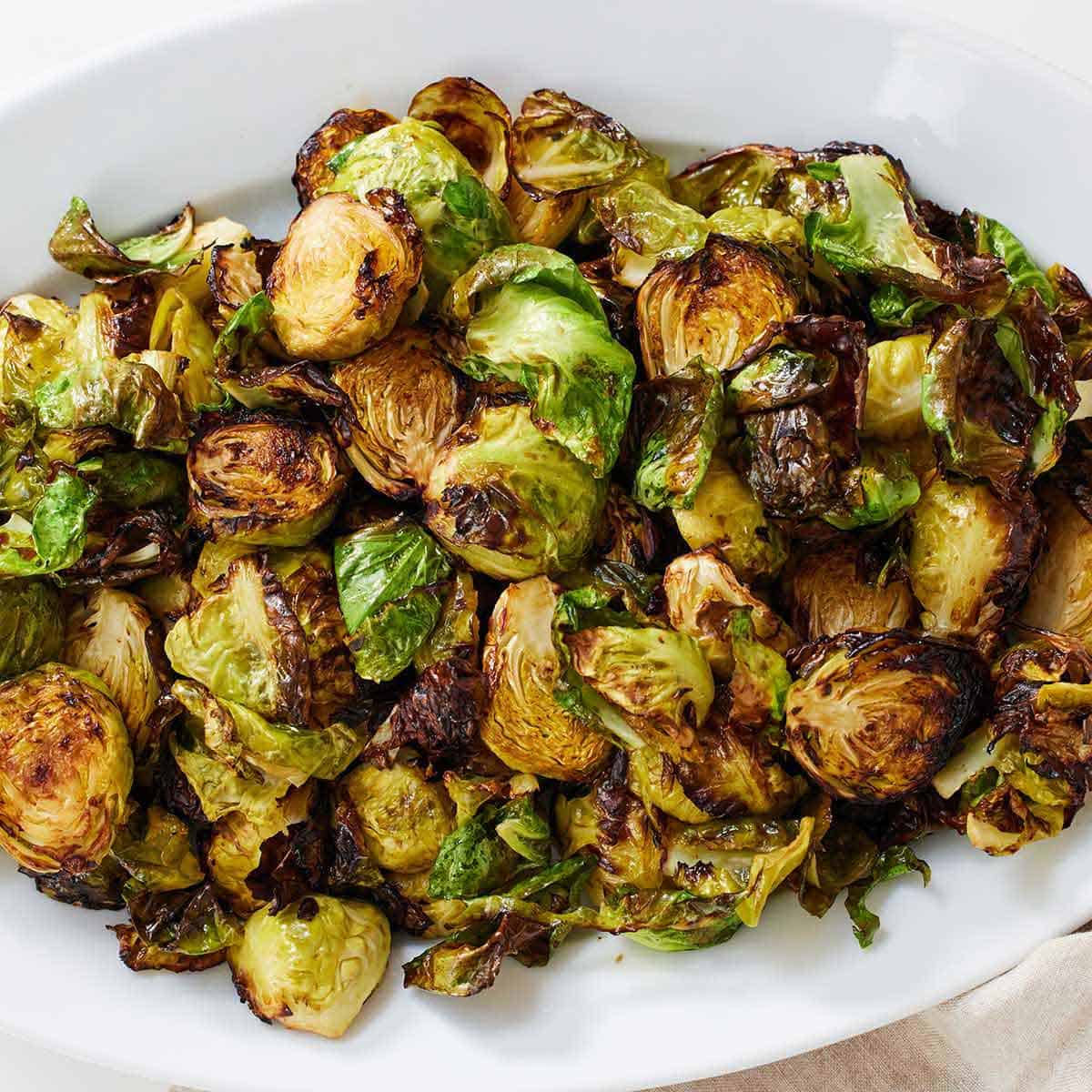 Air Fryer Brussels Sprouts - Cooking With Coit