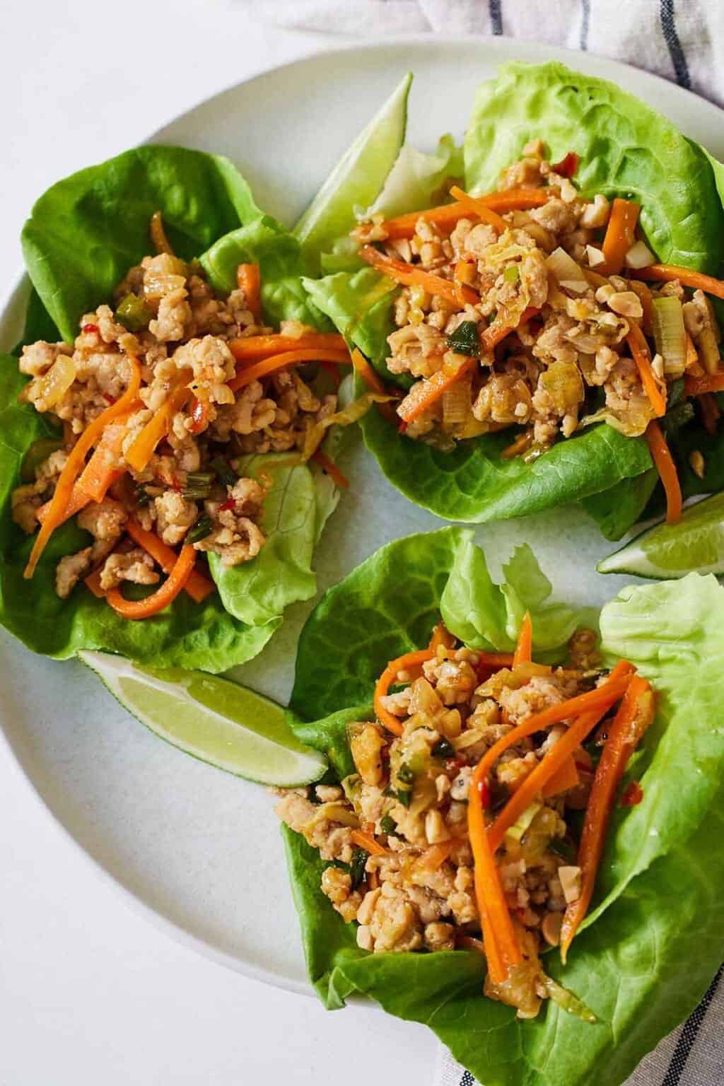 Thai Chicken Lettuce Wraps - Cooking With Coit