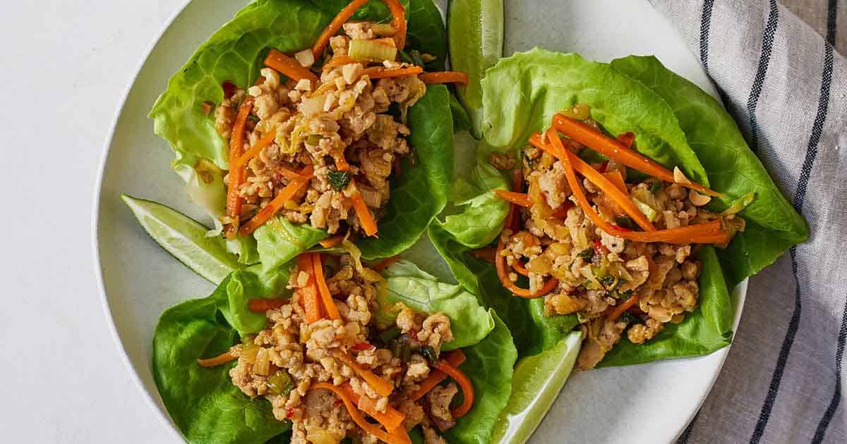 Thai Chicken Lettuce Wraps - Cooking With Coit