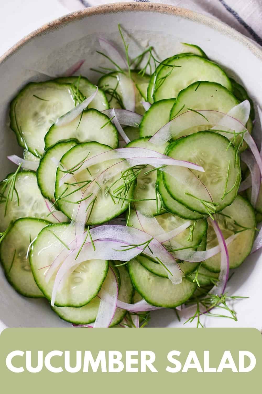 Cucumber Salad - Cooking With Coit