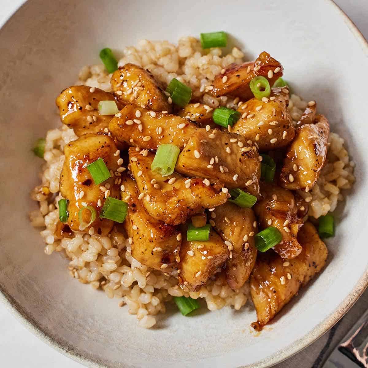 Honey Garlic Chicken Bites - Cooking With Coit