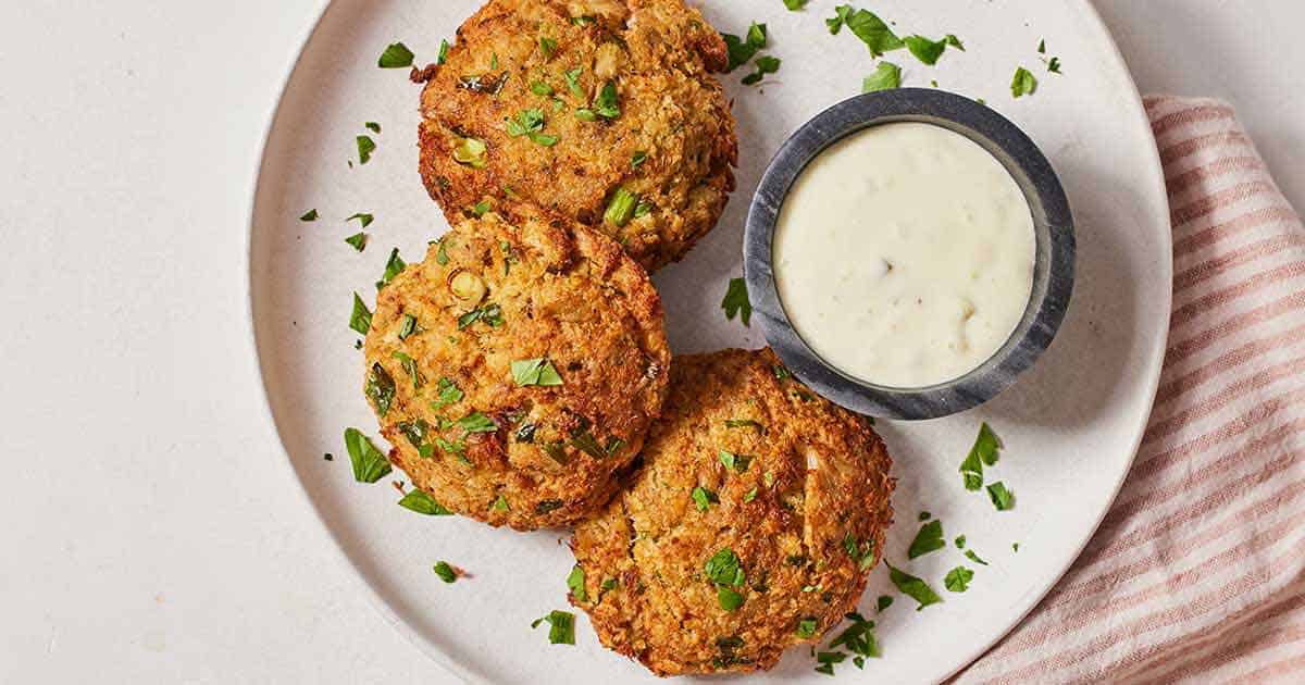 Air Fryer Crab Cakes - Cooking With Coit