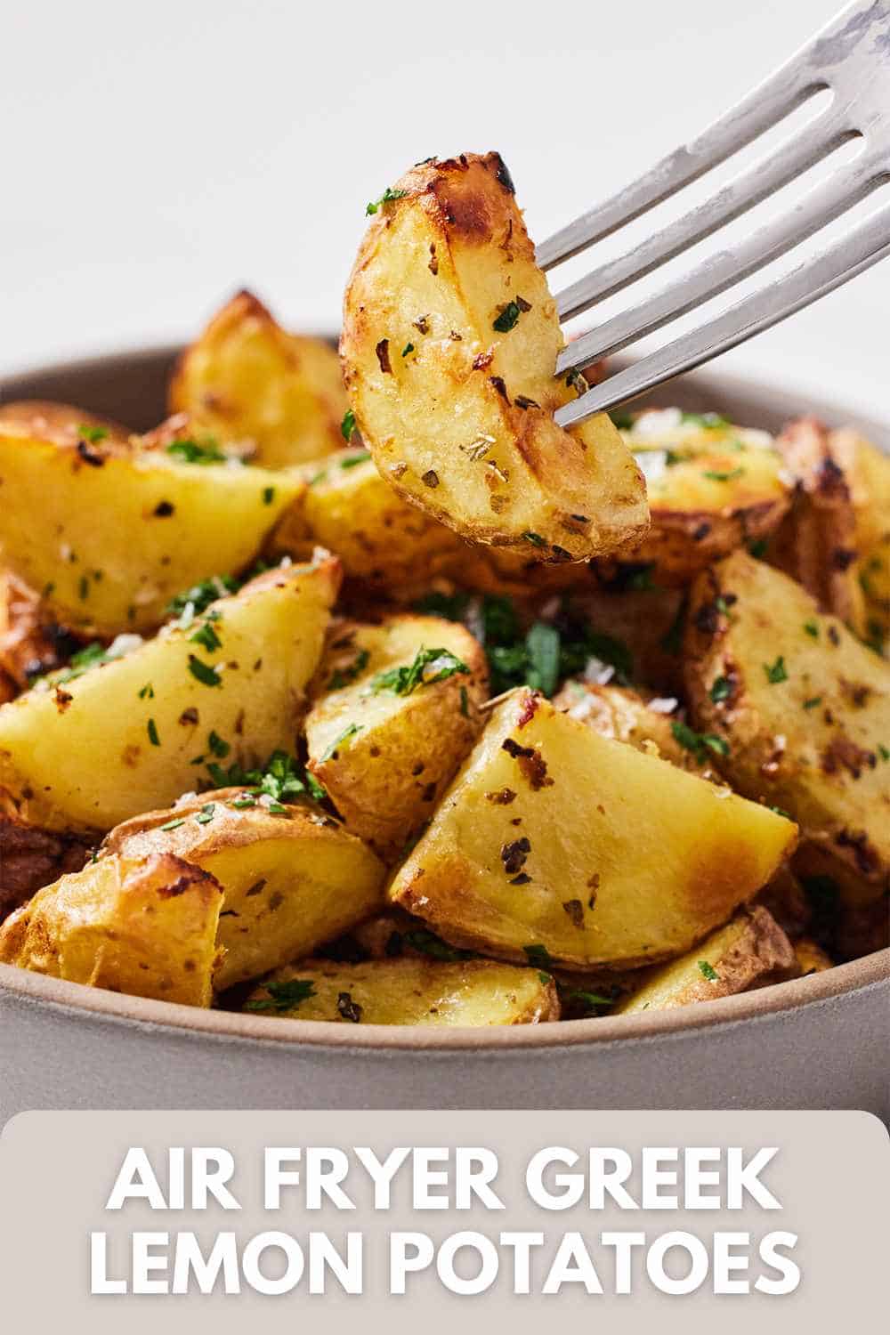 Air Fryer Greek Lemon Potatoes Cooking With Coit