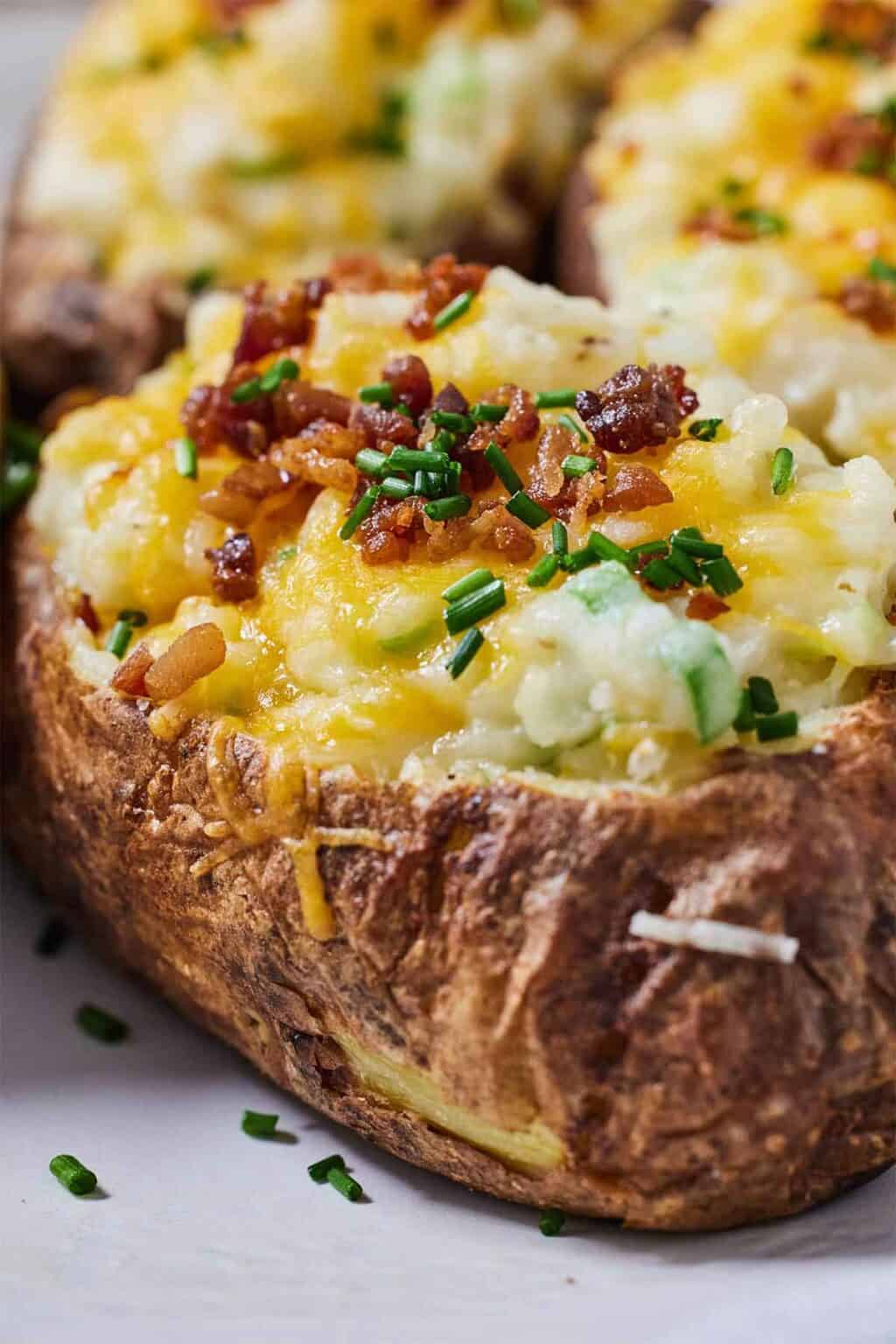 Air Fryer Twice Baked Potato - Cooking With Coit